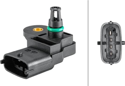 HELLA 6PP 358 152-191 - Датчик, тиск у впускний трубі autozip.com.ua