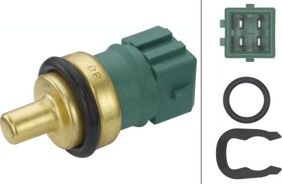 HELLA 6PT 009 107-541 - Датчик, температура охолоджуючої рідини autozip.com.ua