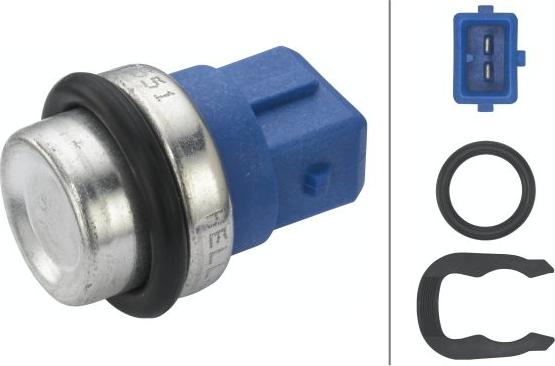 HELLA 6PT 009 107-551 - Датчик, температура охолоджуючої рідини autozip.com.ua