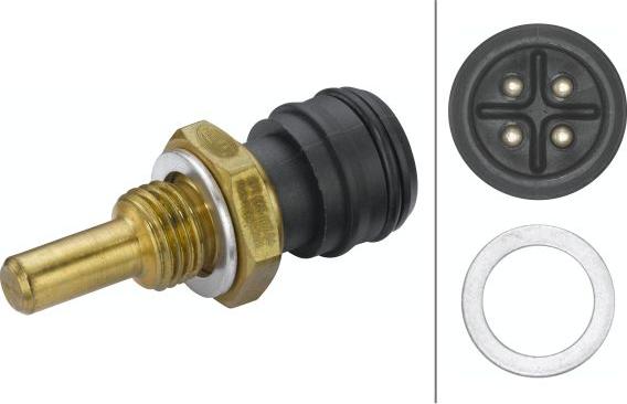 HELLA 6PT 009 107-841 - Датчик, температура охолоджуючої рідини autozip.com.ua