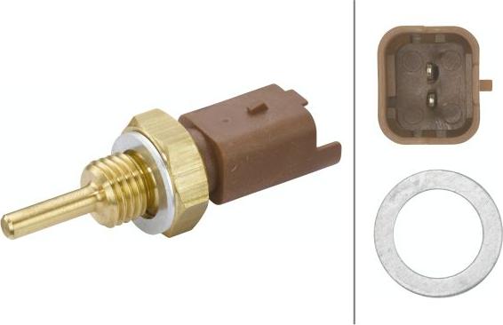 HELLA 6PT 009 309-241 - Датчик, температура охолоджуючої рідини autozip.com.ua