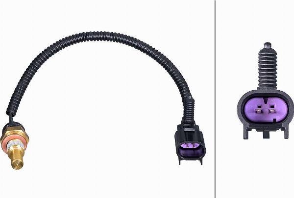 HELLA 6PT 358 385-291 - Датчик, температура охолоджуючої рідини autozip.com.ua