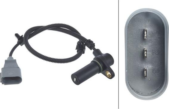 HELLA 6PU 009 167-251 - Датчик імпульсів, колінчастий вал autozip.com.ua