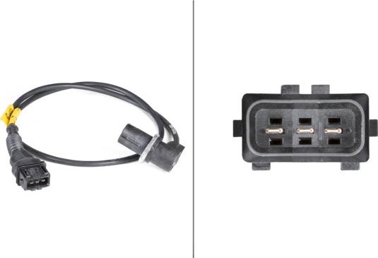 HELLA 6PU 009 110-001 - Датчик імпульсів, колінчастий вал autozip.com.ua