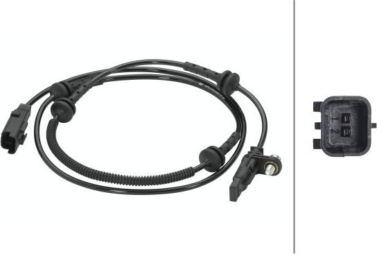 HELLA 6PU 010 039-781 - Датчик ABS, частота обертання колеса autozip.com.ua