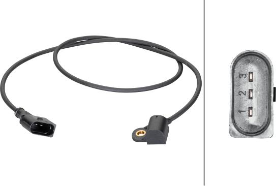 HELLA 6PU 013 122-701 - Датчик, положення розподільного валу autozip.com.ua