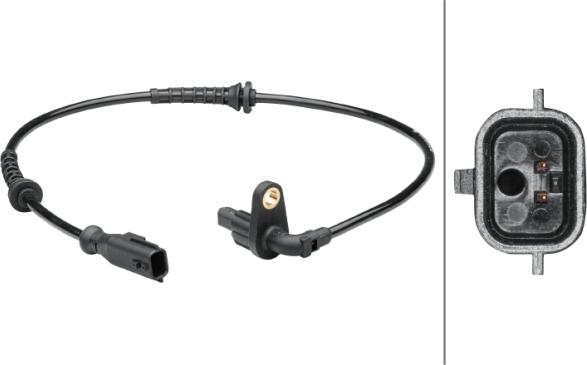 HELLA 6PU 012 679-121 - Датчик ABS, частота обертання колеса autozip.com.ua