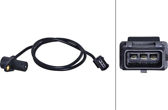 HELLA 6PU358 191-271 - Датчик імпульсів, колінчастий вал autozip.com.ua