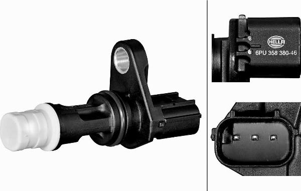 HELLA 6PU 358 380-461 - Датчик імпульсів, колінчастий вал autozip.com.ua