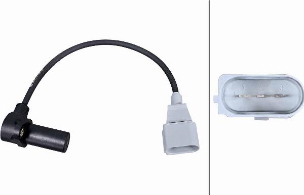 HELLA 6PU 358 380-831 - Датчик імпульсів, колінчастий вал autozip.com.ua