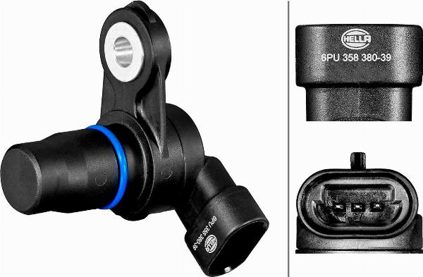 HELLA 6PU 358 380-391 - Датчик, положення розподільного валу autozip.com.ua