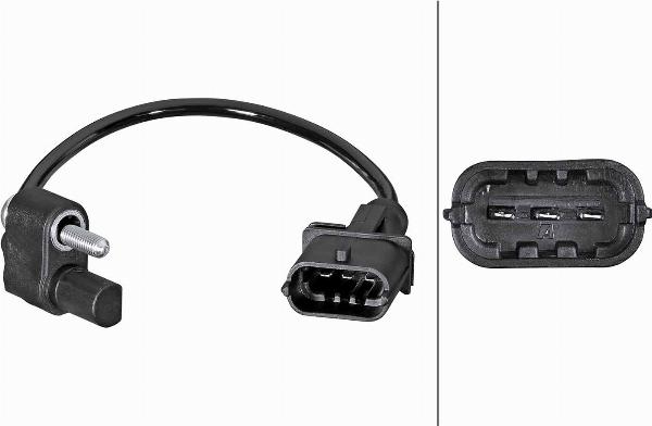 HELLA 6PU 358 381-511 - Датчик імпульсів, колінчастий вал autozip.com.ua