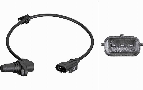 HELLA 6PU 358 381-521 - Датчик імпульсів, колінчастий вал autozip.com.ua