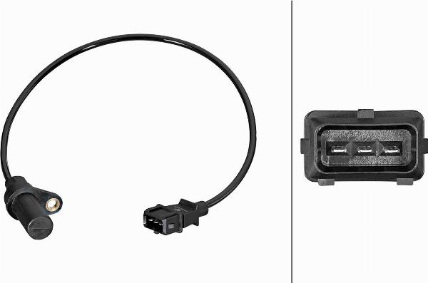 HELLA 6PU 358 381-351 - Датчик імпульсів, колінчастий вал autozip.com.ua