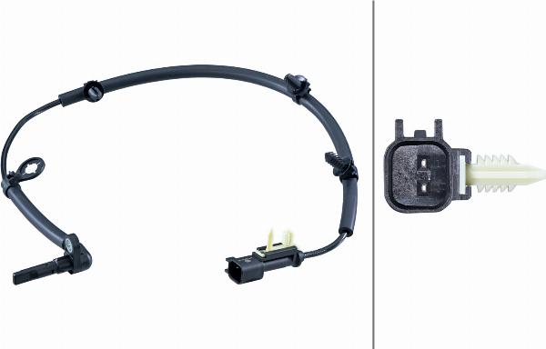 HELLA 6PU 358 251-421 - Датчик ABS, частота обертання колеса autozip.com.ua