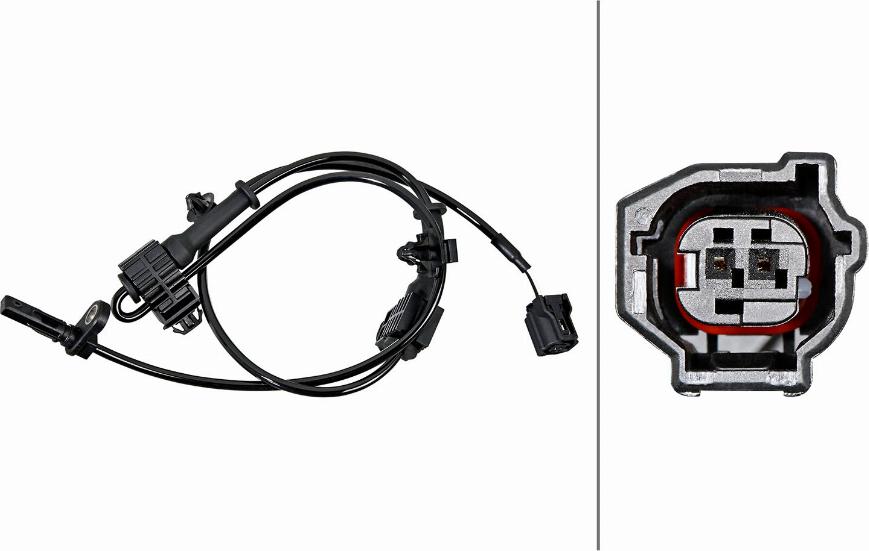 HELLA 6PU 358 219-381 - Датчик ABS, частота обертання колеса autozip.com.ua