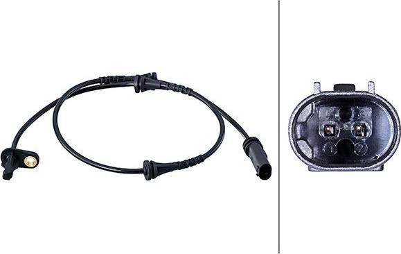 HELLA 6PU 358 216-081 - Датчик ABS, частота обертання колеса autozip.com.ua