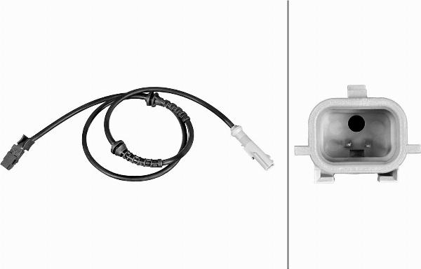HELLA 6PU 358 216-791 - Датчик ABS, частота обертання колеса autozip.com.ua