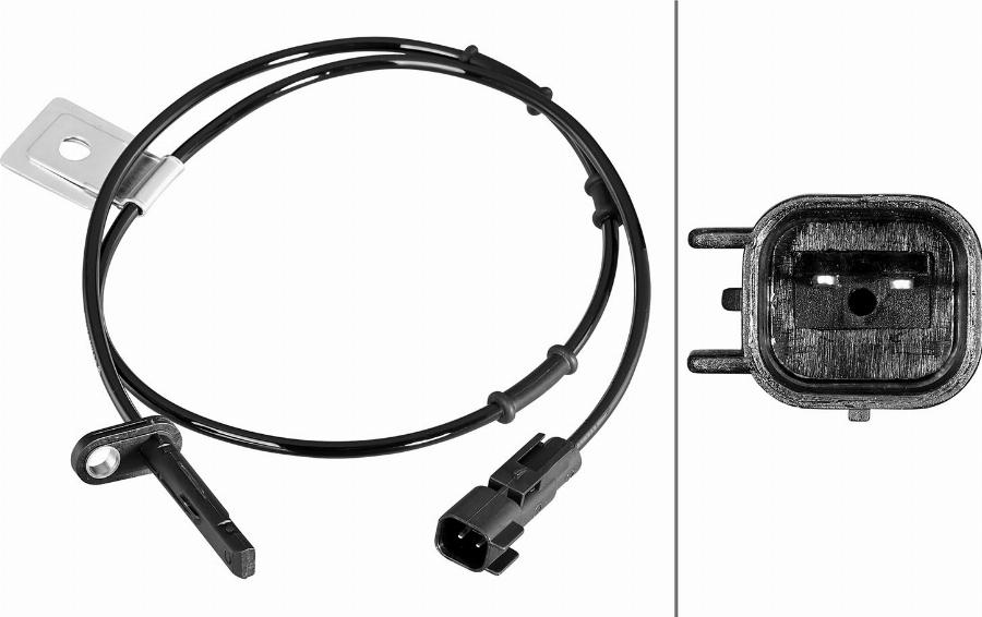 HELLA 6PU 358 218-591 - Датчик ABS, частота обертання колеса autozip.com.ua