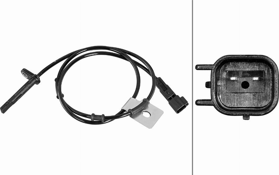HELLA 6PU 358 218-581 - Датчик ABS, частота обертання колеса autozip.com.ua