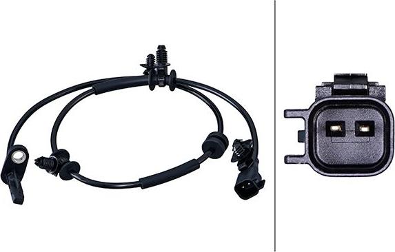 HELLA 6PU 358 218-381 - Датчик ABS, частота обертання колеса autozip.com.ua
