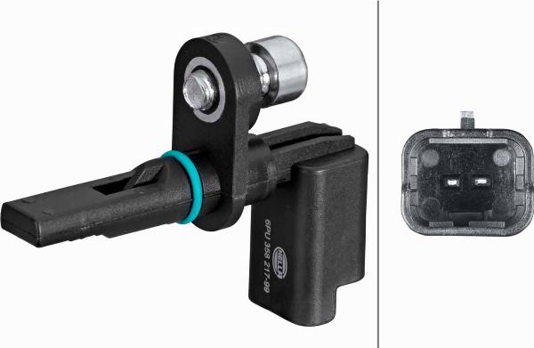 HELLA 6PU 358 217-991 - Датчик ABS, частота обертання колеса autozip.com.ua