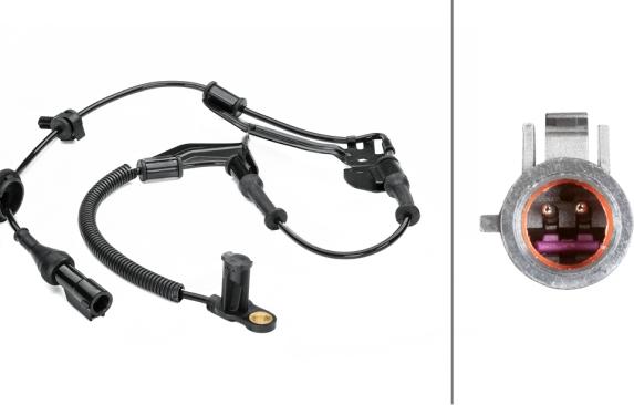HELLA 6PU 230 040-451 - Датчик ABS, частота обертання колеса autozip.com.ua