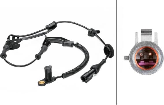 HELLA 6PU 230 040-461 - Датчик ABS, частота обертання колеса autozip.com.ua