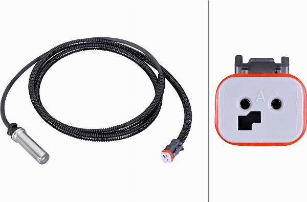 HELLA 6PU 230 052-301 - Датчик ABS, частота обертання колеса autozip.com.ua