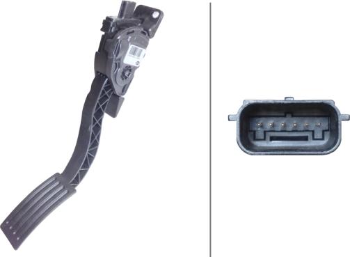 HELLA 6PV 010 368-171 - Датчик, положення педалі акселератора autozip.com.ua