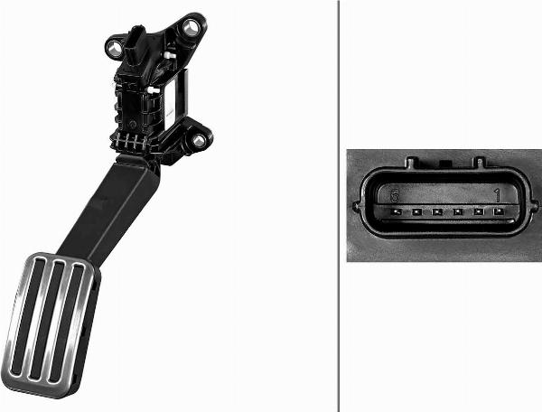 HELLA 6PV 011 673-281 - Датчик, положення педалі акселератора autozip.com.ua