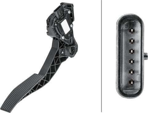 HELLA 6PV 358 156-171 - Датчик, положення педалі акселератора autozip.com.ua