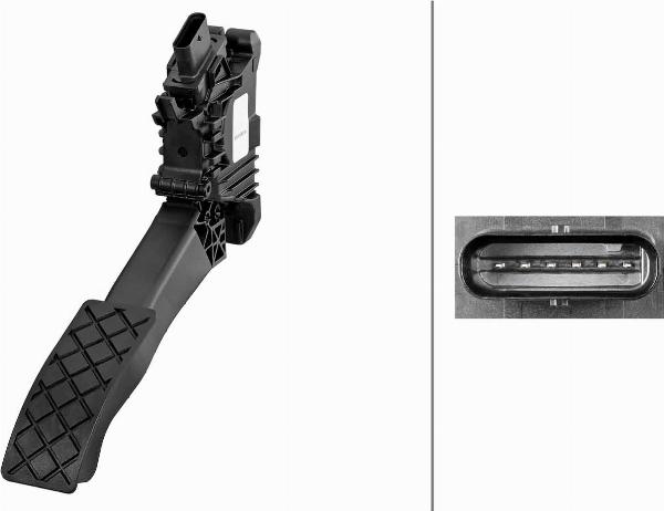 HELLA 6PV 312 451-001 - Датчик, положення педалі акселератора autozip.com.ua