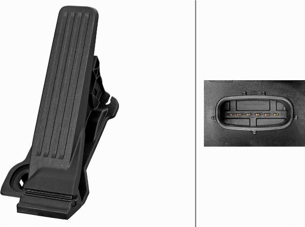 HELLA 6PV 312 437-101 - Датчик, положення педалі акселератора autozip.com.ua