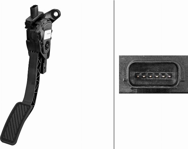 HELLA 6PV 312 069-001 - Датчик, положення педалі акселератора autozip.com.ua