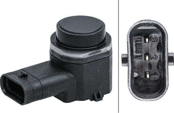 HELLA 6PX 358 141-531 - Датчик, система допомоги при парковці autozip.com.ua