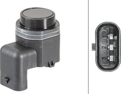 HELLA 6PX 358 141-081 - Датчик, система допомоги при парковці autozip.com.ua