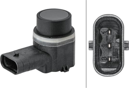 HELLA 6PX358 141-771 - Датчик, система допомоги при парковці autozip.com.ua