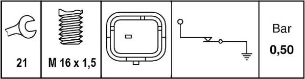 HELLA 6ZL 009 600-041 - Датчик, тиск масла autozip.com.ua