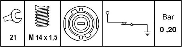 HELLA 6ZL 009 600-051 - Датчик, тиск масла autozip.com.ua
