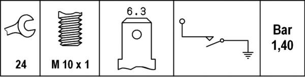 HELLA 6ZL 003 259-471 - Датчик, тиск масла autozip.com.ua