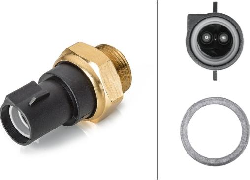 HELLA 6ZT 007 808-021 - Термовимикач, вентилятор радіатора / кондиціонера autozip.com.ua