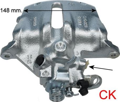 HELLA 8AC 355 392-081 - Гальмівний супорт autozip.com.ua