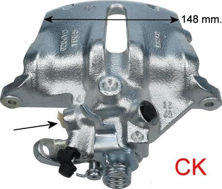 HELLA 8AC 355 392-071 - Гальмівний супорт autozip.com.ua