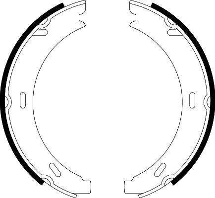 HELLA 8DA 355 050-551 - Комплект гальм, ручник, парковка autozip.com.ua