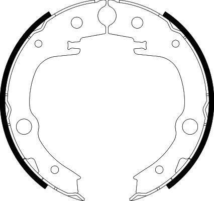 HELLA 8DA 355 050-651 - Комплект гальм, ручник, парковка autozip.com.ua