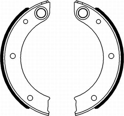 HELLA 8DA 355 050-151 - Комплект гальм, ручник, парковка autozip.com.ua