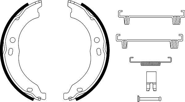 HELLA 8DA 355 050-751 - Комплект гальм, ручник, парковка autozip.com.ua