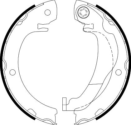 HELLA 8DA 355 051-021 - Комплект гальм, ручник, парковка autozip.com.ua