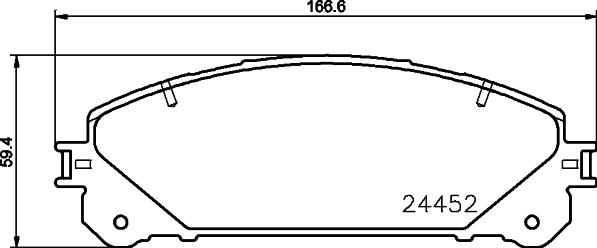 HELLA 8DB 355 045-511 - Гальмівні колодки, дискові гальма autozip.com.ua